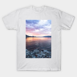 Colorful Summer Sunset View of Okanagan Lake T-Shirt